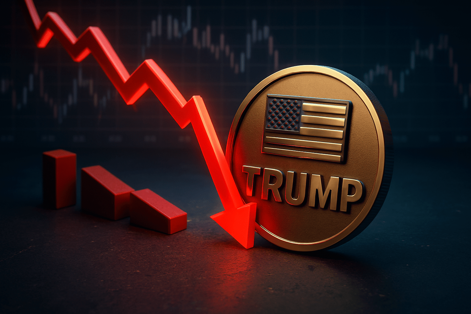 Whale capitulation triggers volatility in TRUMP token as bearish momentum takes hold