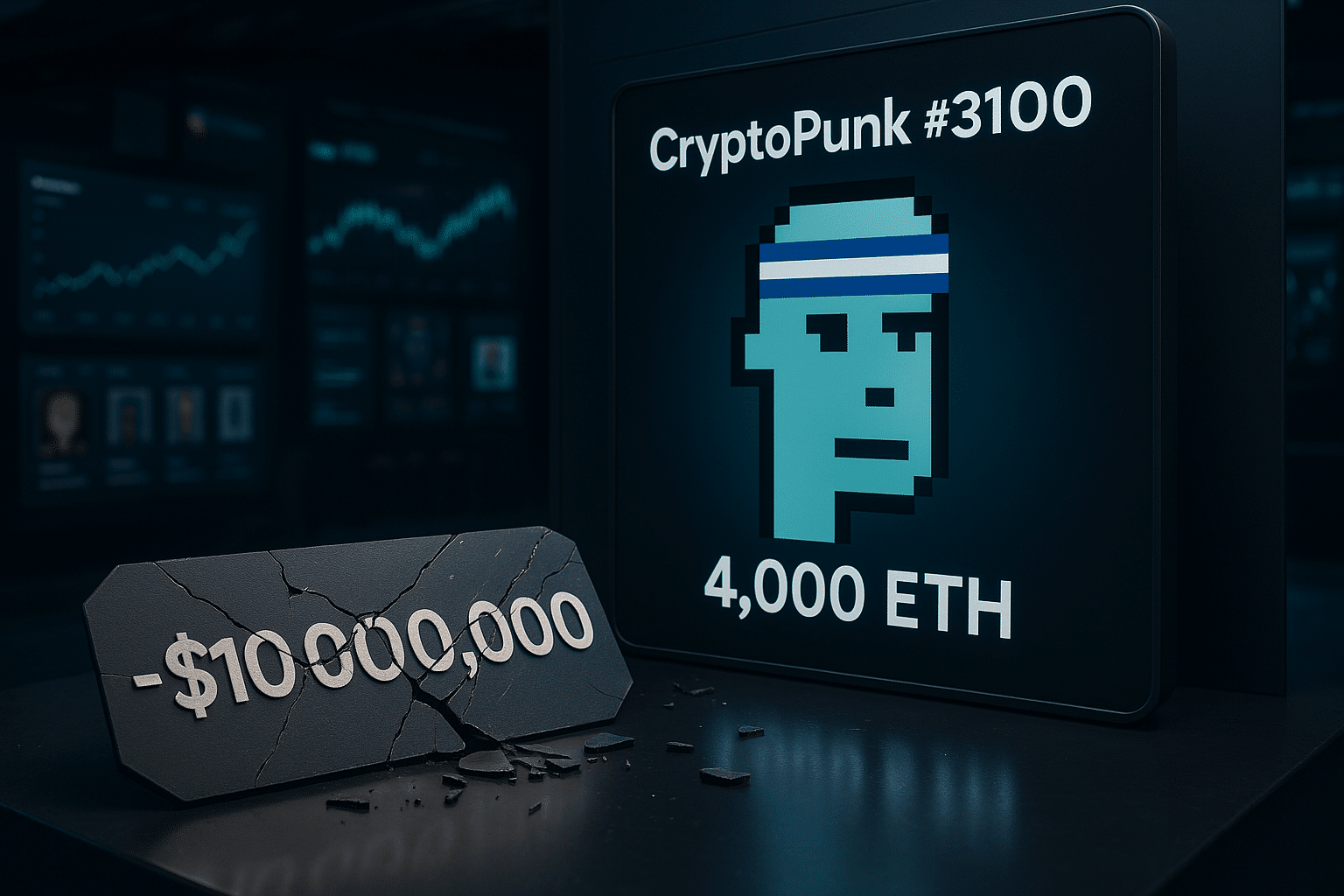 CryptoPunk #3100 NFT market decline