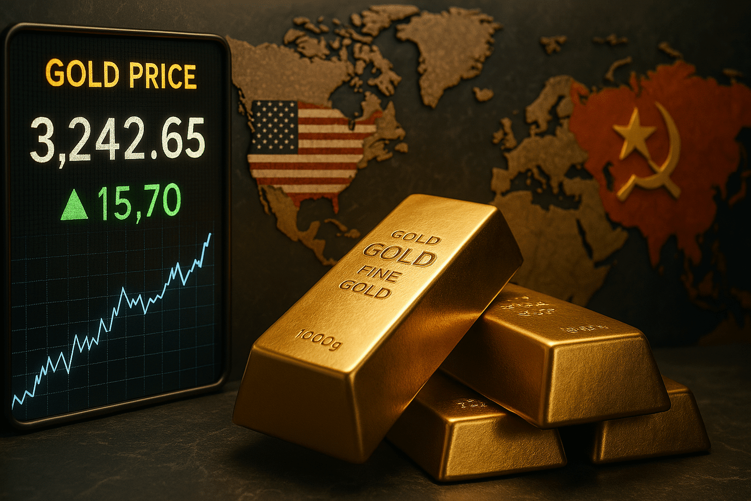 Gold Holds Near Record Highs as Tariff Uncertainty Fuels Safe-Haven Demand