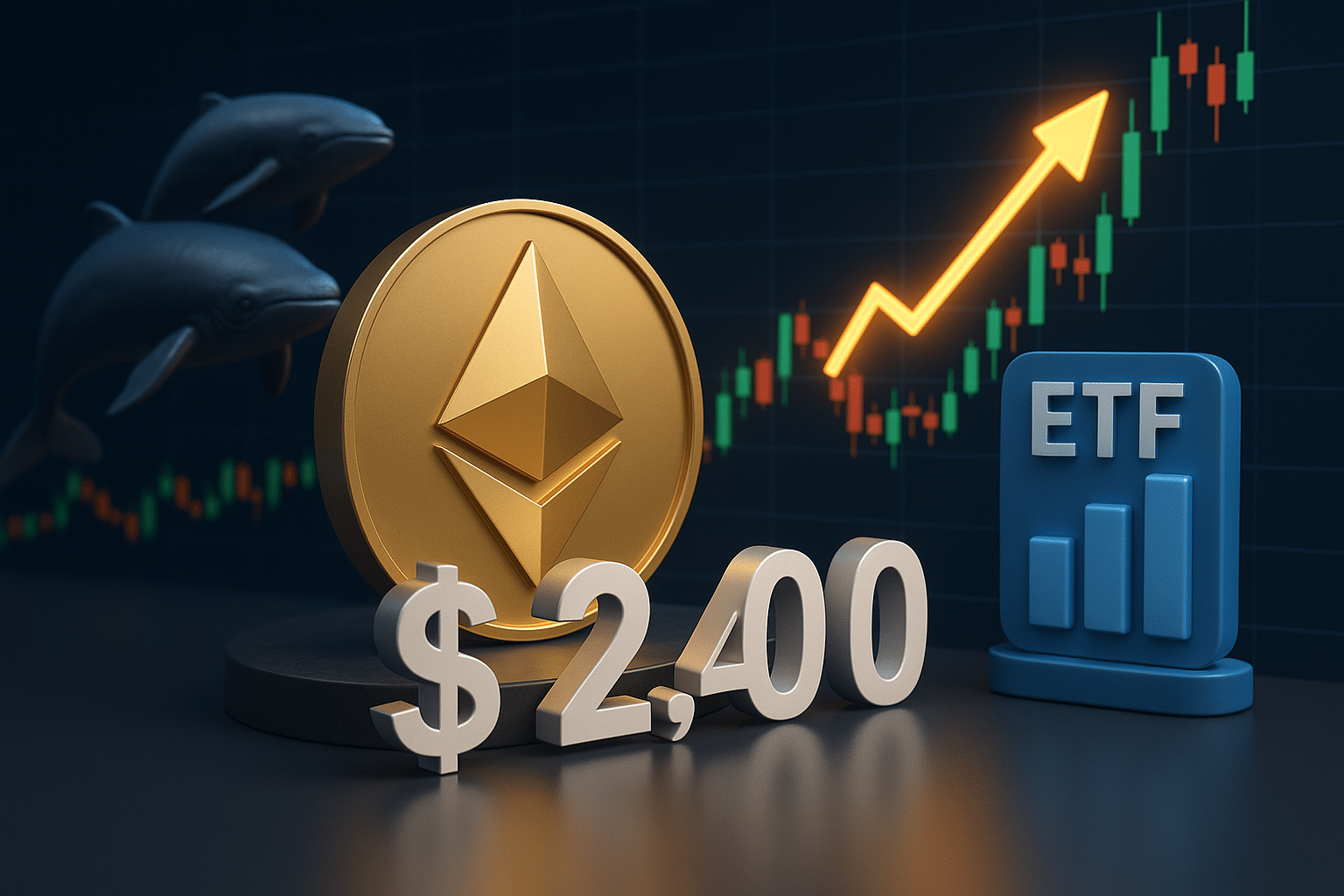 Ethereum holds above $2,400 with bullish momentum