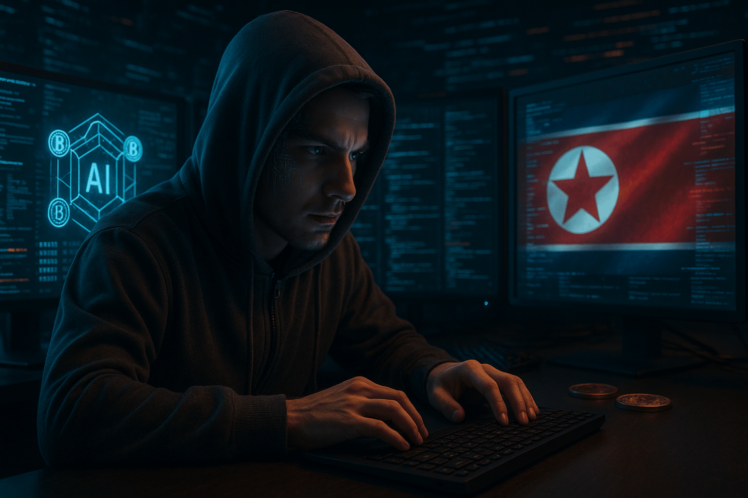 North Korea AI crypto hackers attacking blockchain systems in 2025
