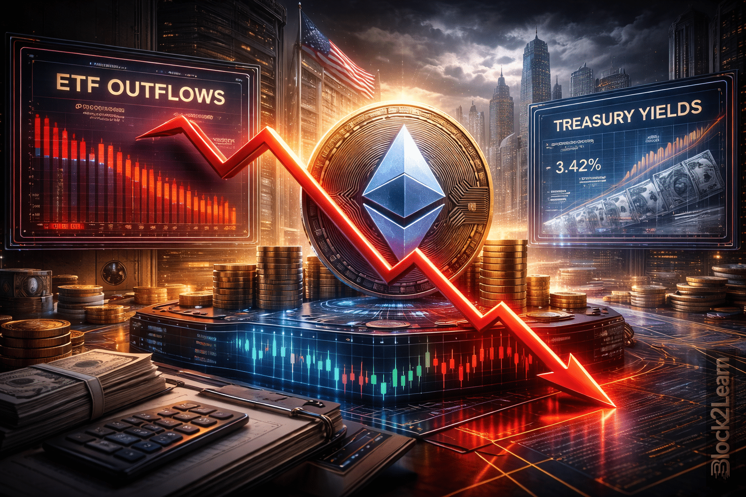 Ether price outlook amid ETF outflows and macro uncertainty