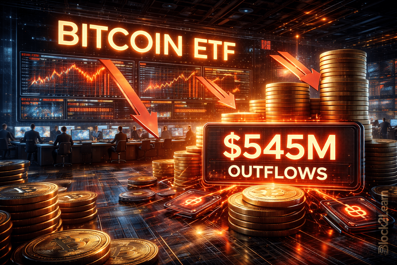 Bitcoin ETF outflows reflecting institutional capital deleveraging as BTC trades near the 70K level