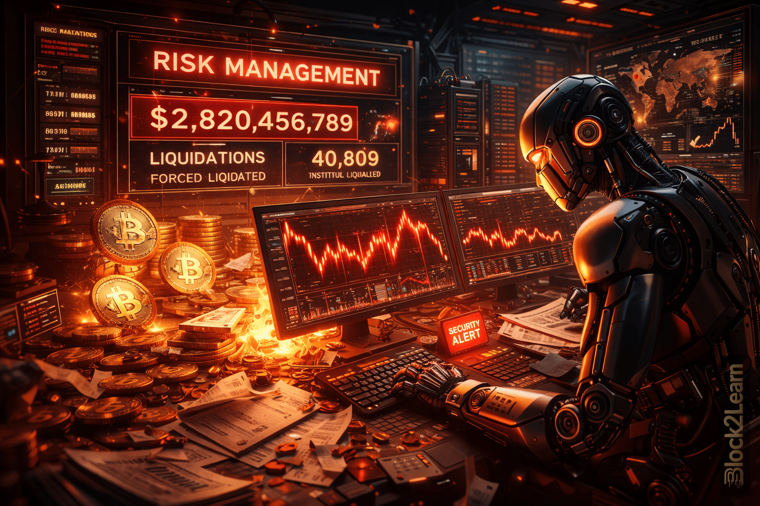 Institutional risk management crypto crash driven by volatility spike and forced deleveraging across Bitcoin and crypto markets