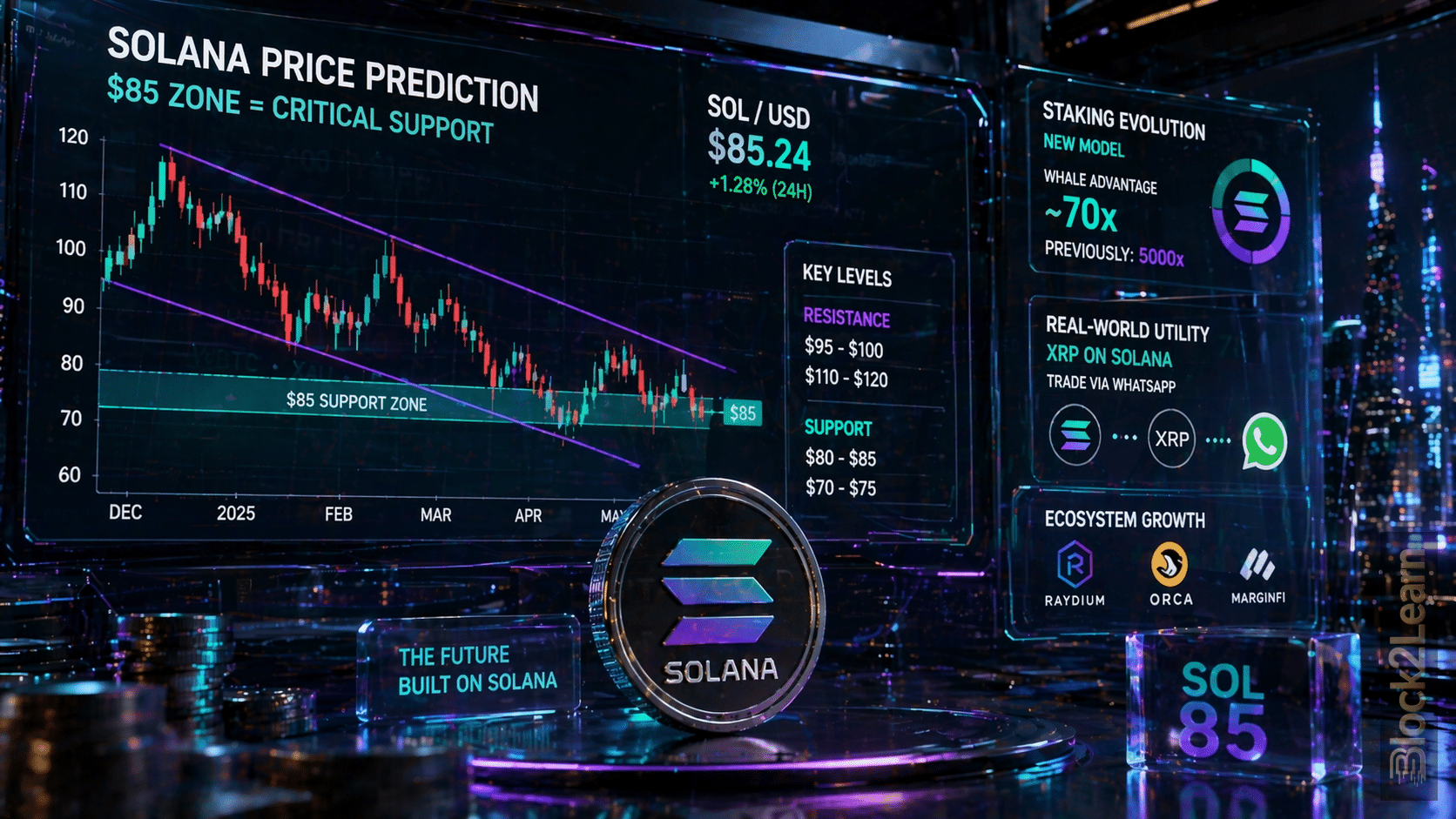 Solana Price Prediction Enters Critical Phase as Market Structure Meets Real Utility