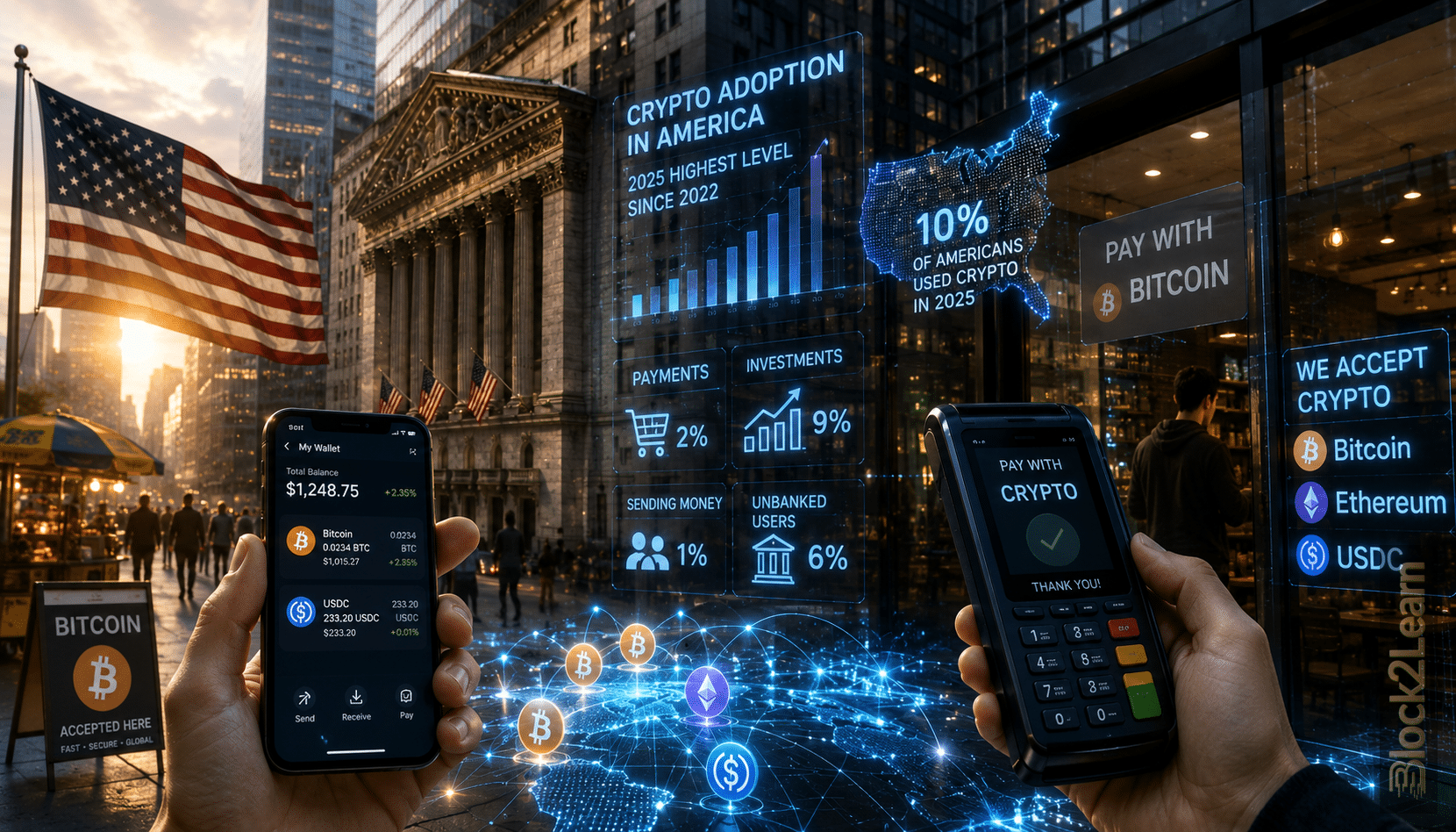 crypto adoption growth in America with Bitcoin payments and digital finance infrastructure