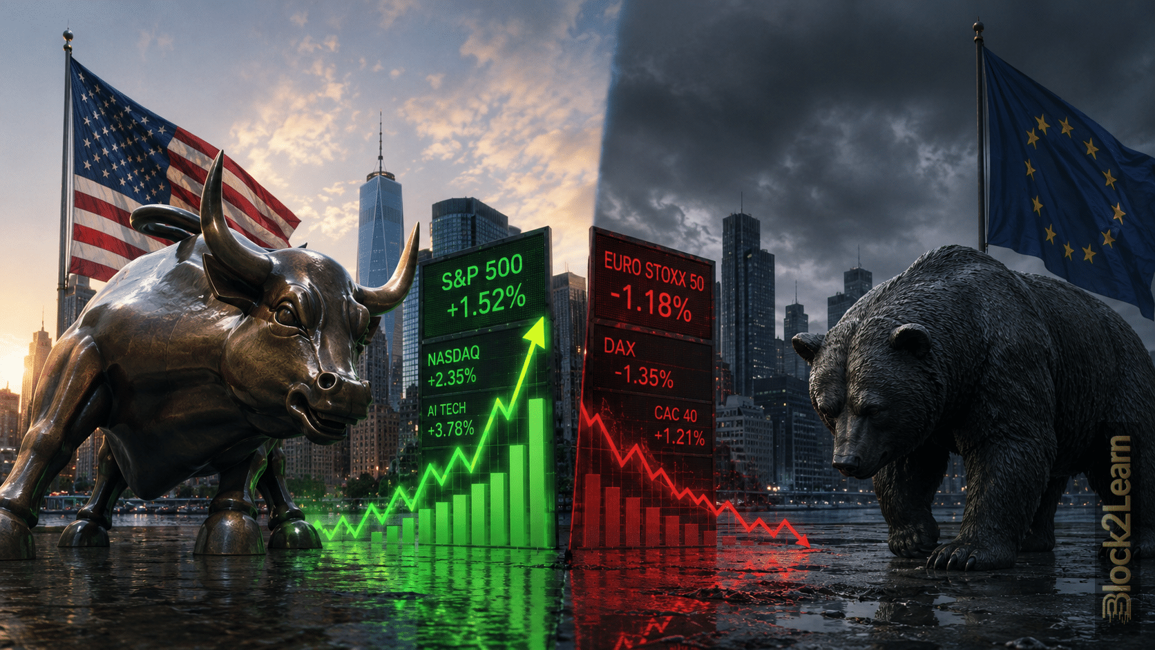 US Equity Strength Continues as Europe Faces Structural Market Pressure