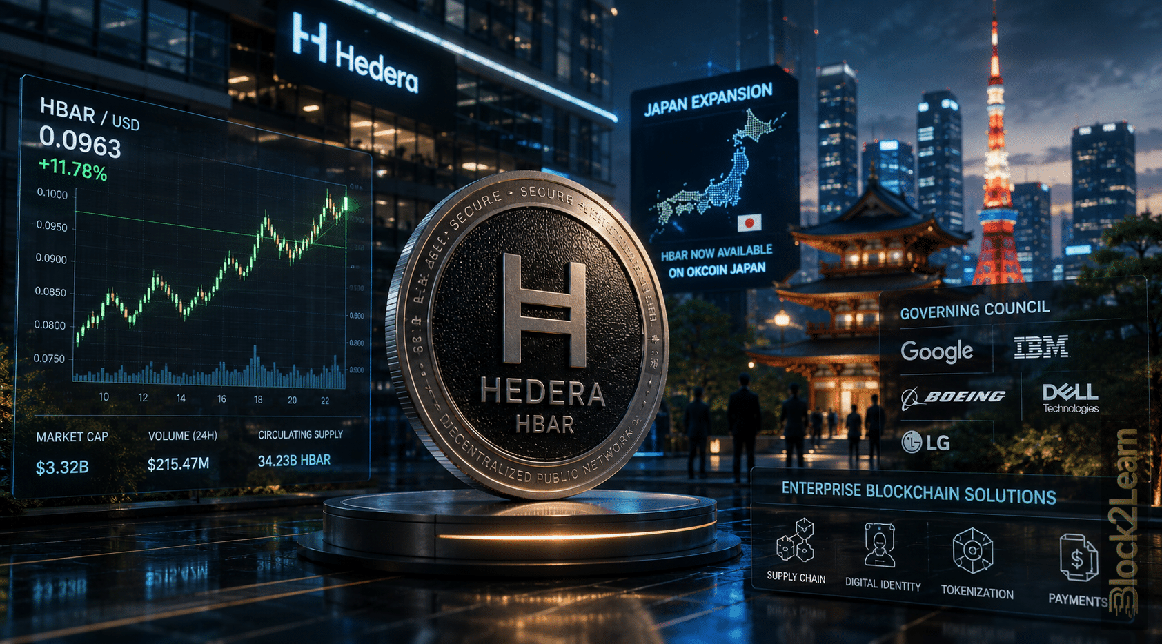 Hedera Growth Strategy Gains Momentum as Institutional Adoption and Japan Expansion Reshape the HBAR Narrative