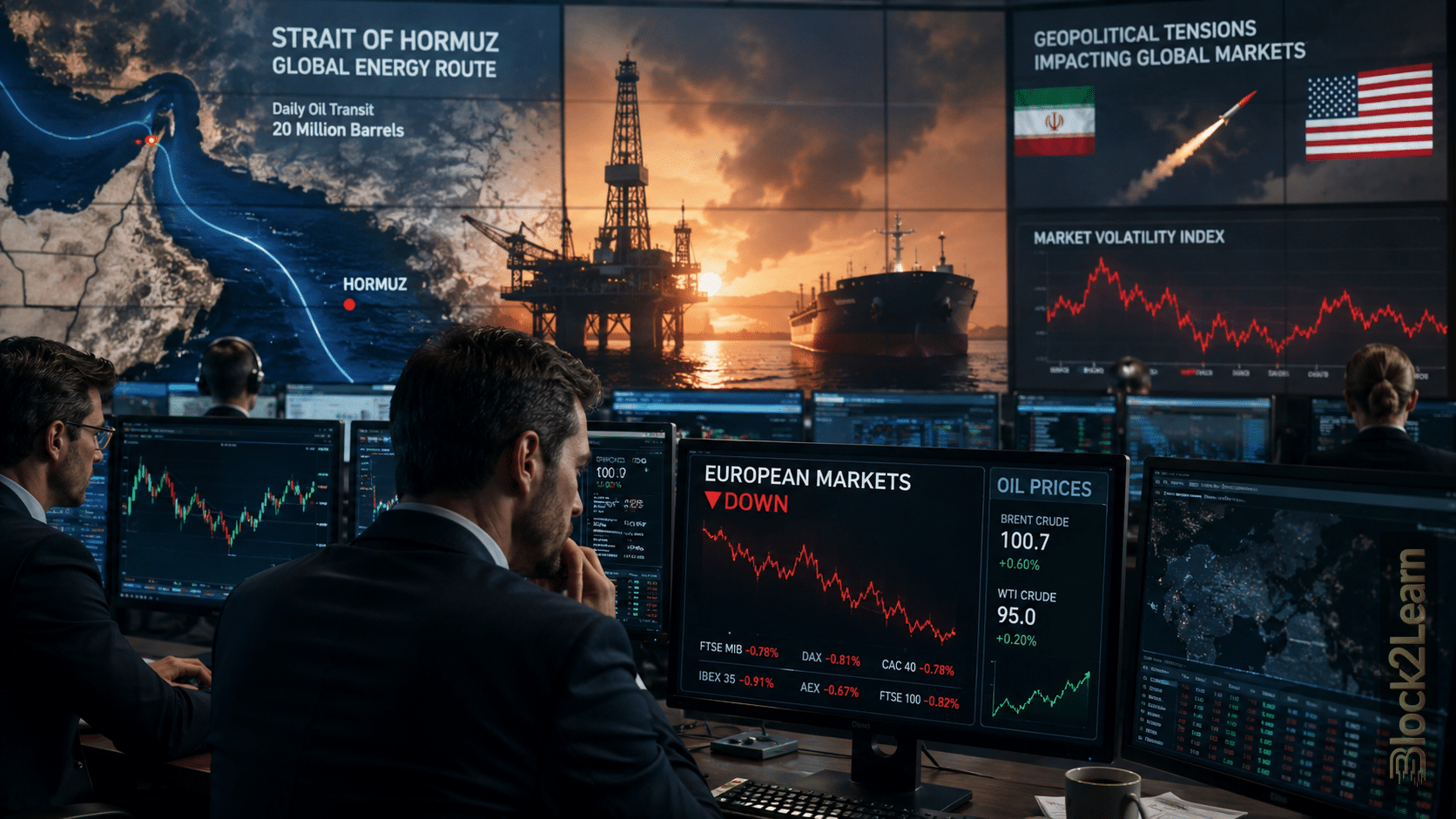 European Stock Market Volatility Rises as Hormuz Risk Returns to the Center of Global Finance