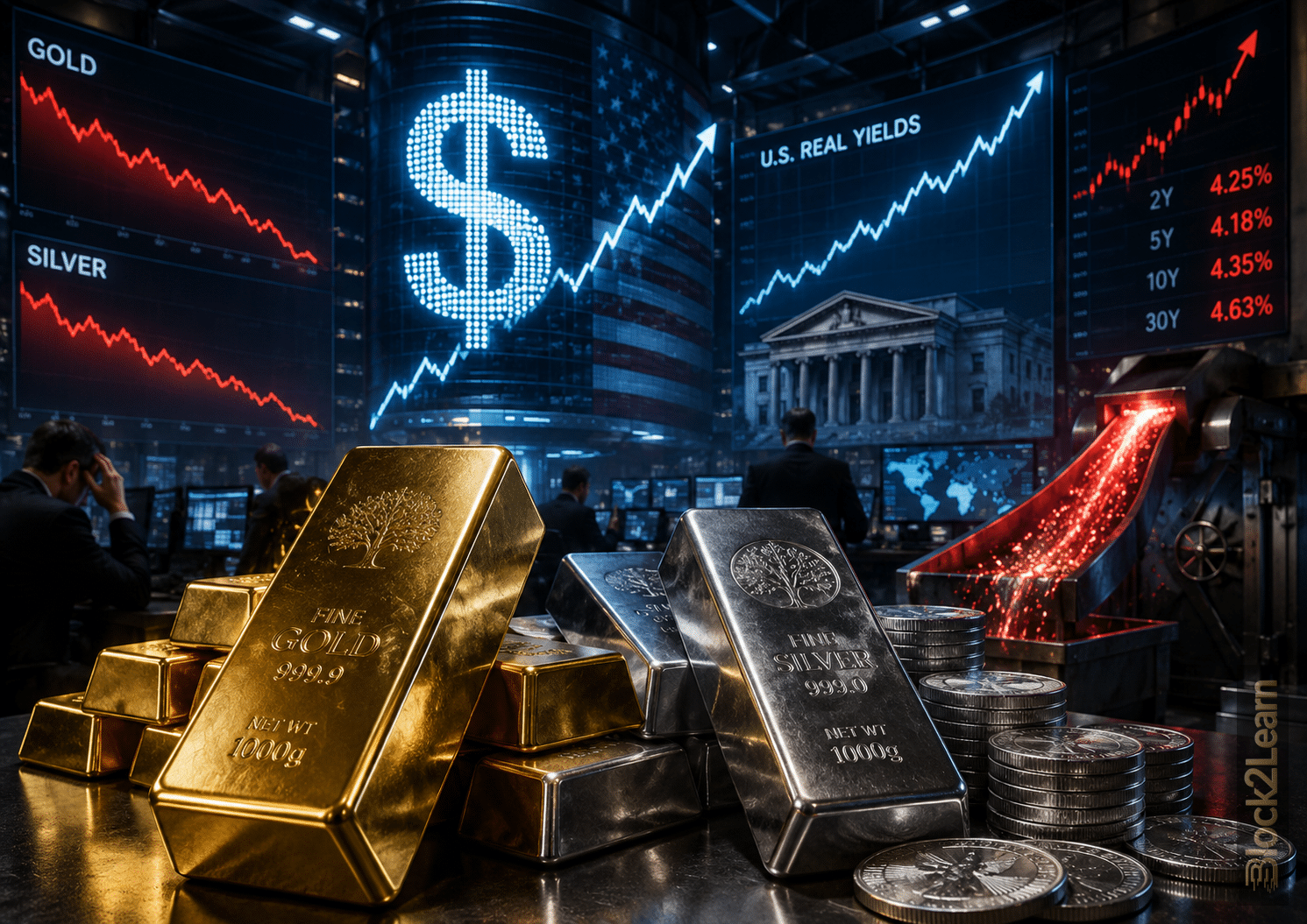 Gold and Silver Forecast 2026: Why Higher Real Yields Are Forcing a Precious Metals Reset