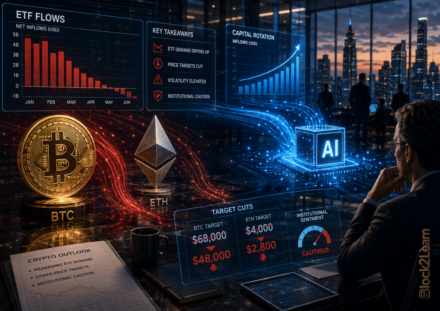 Bitcoin ETF Flows: Why Citi’s Target Cut Exposes Crypto’s Real Demand Problem