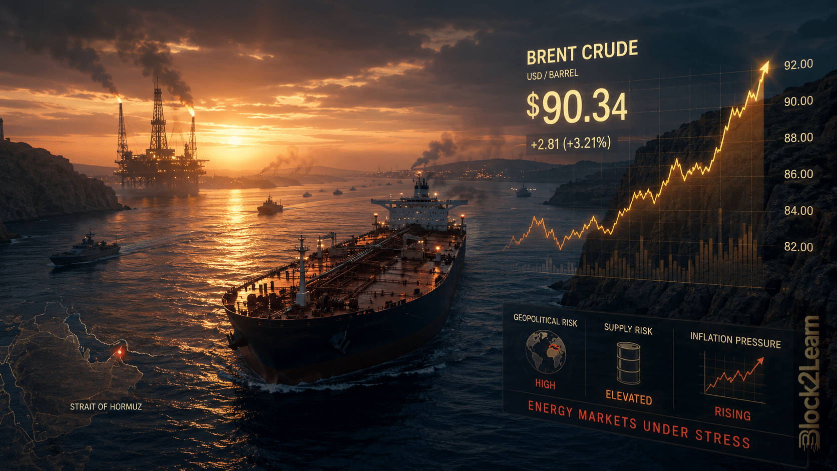 Brent Oil Above $90: The Hormuz Shock That Could Reprice Inflation, Interest Rates and Global Markets