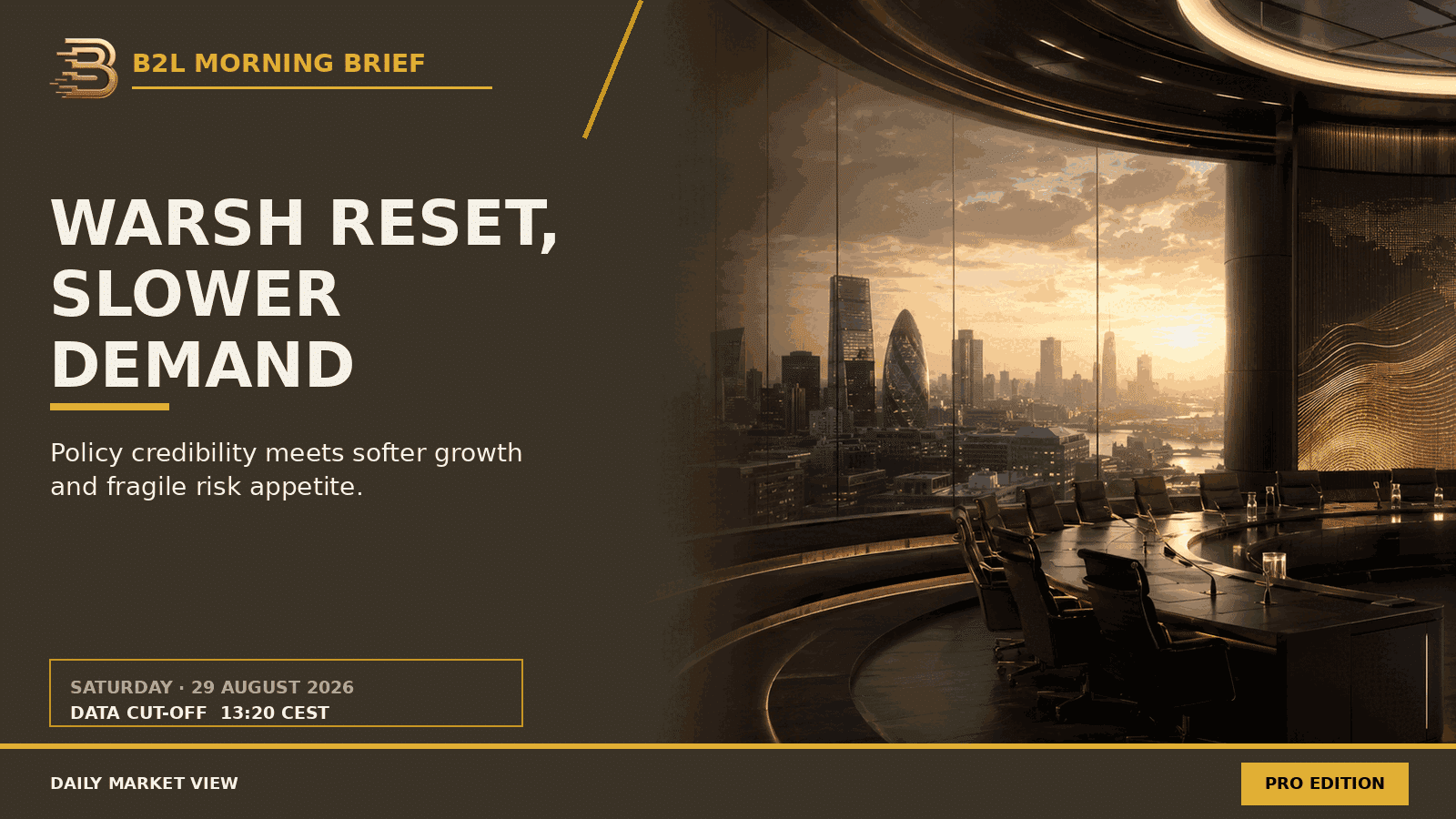 Warsh Reset Meets Slower Demand: The Market’s New Credibility Test