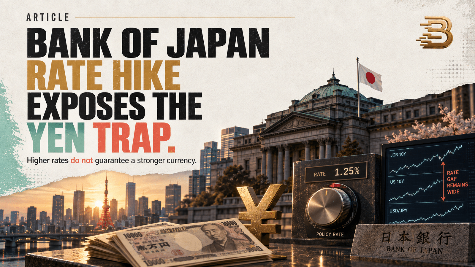 Bank of Japan Rate Hike Exposes the Yen’s Credibility Trap