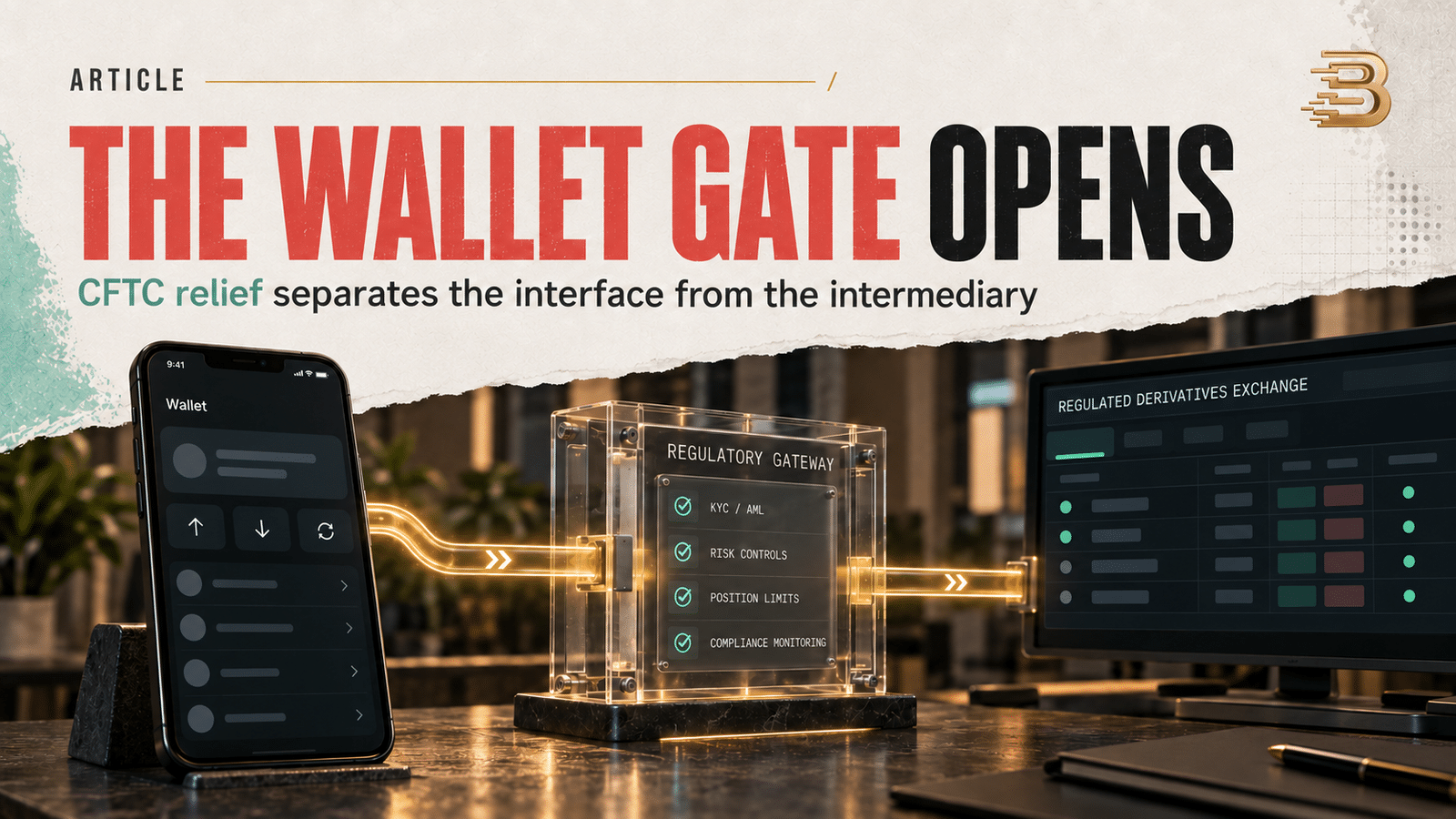 CFTC’s Passive-Software Relief Turns Crypto Wallets Into Regulated Gateways